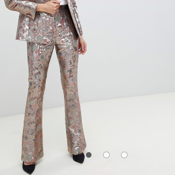 ASOS Pants - NWT ASOS Slim Kick-flare Jacquard Pants